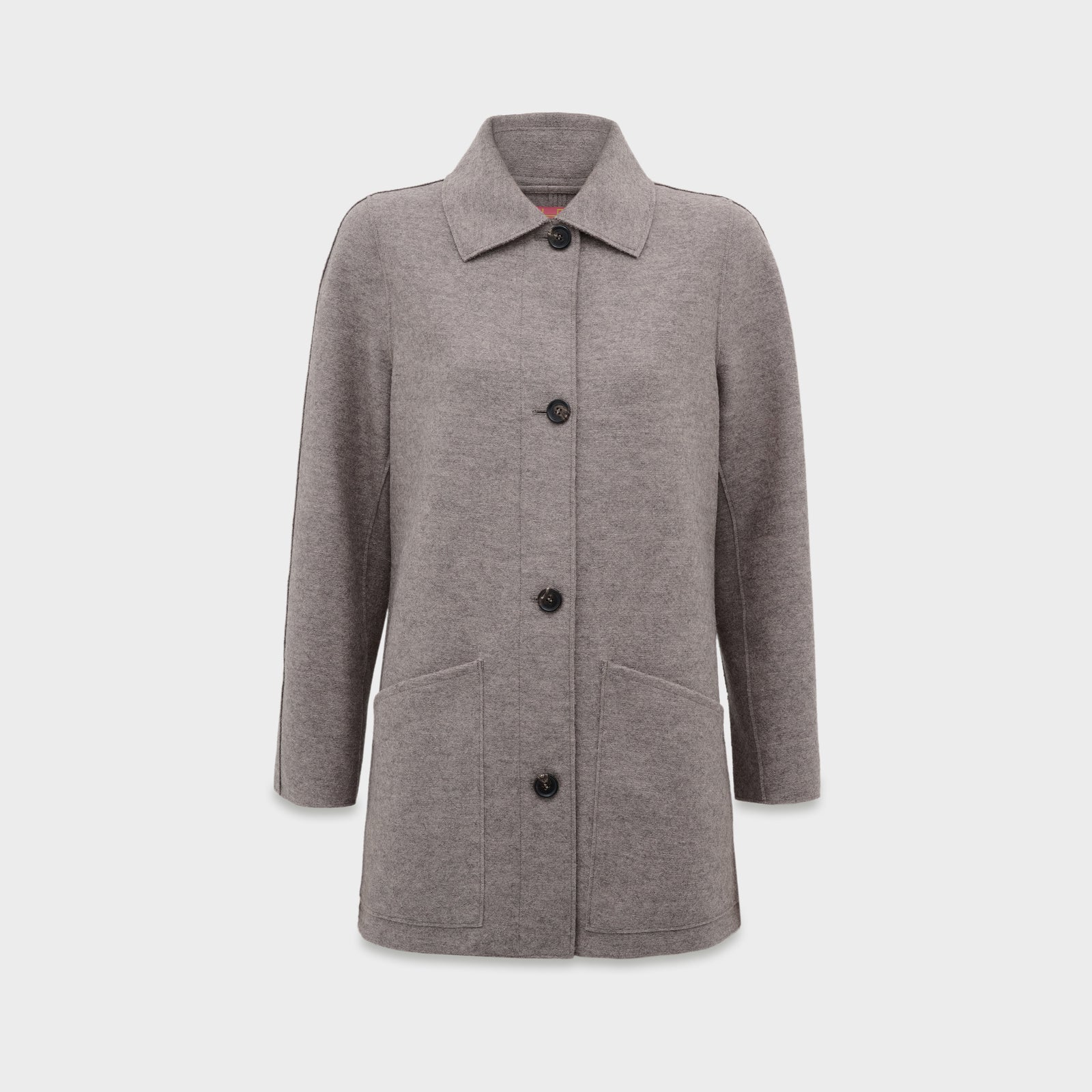 Saco Catalina De Alpaca Y Lana Color Gris