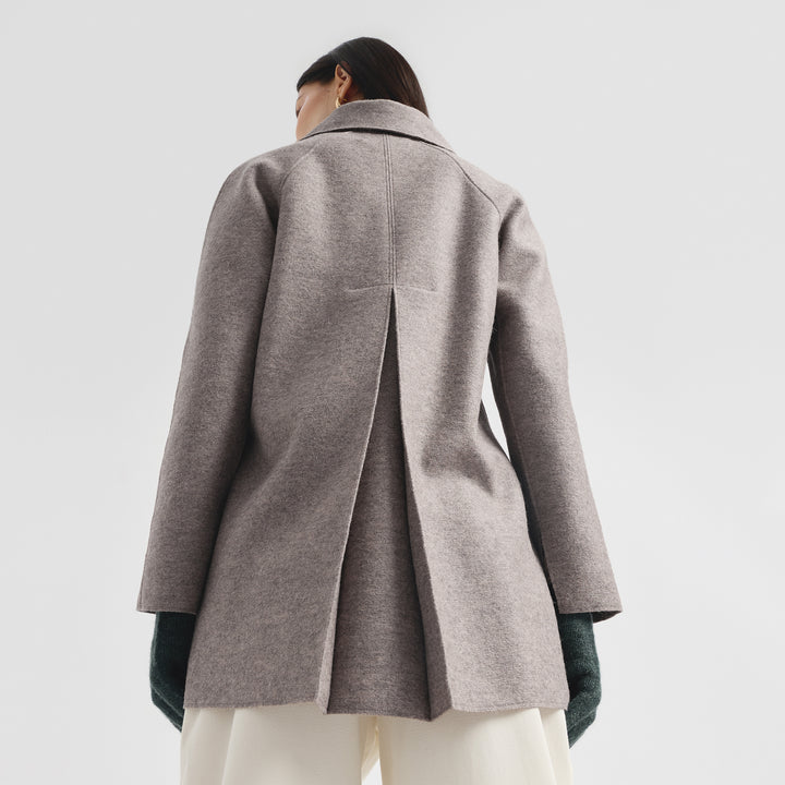 Saco Catalina De Alpaca Y Lana Color Gris
