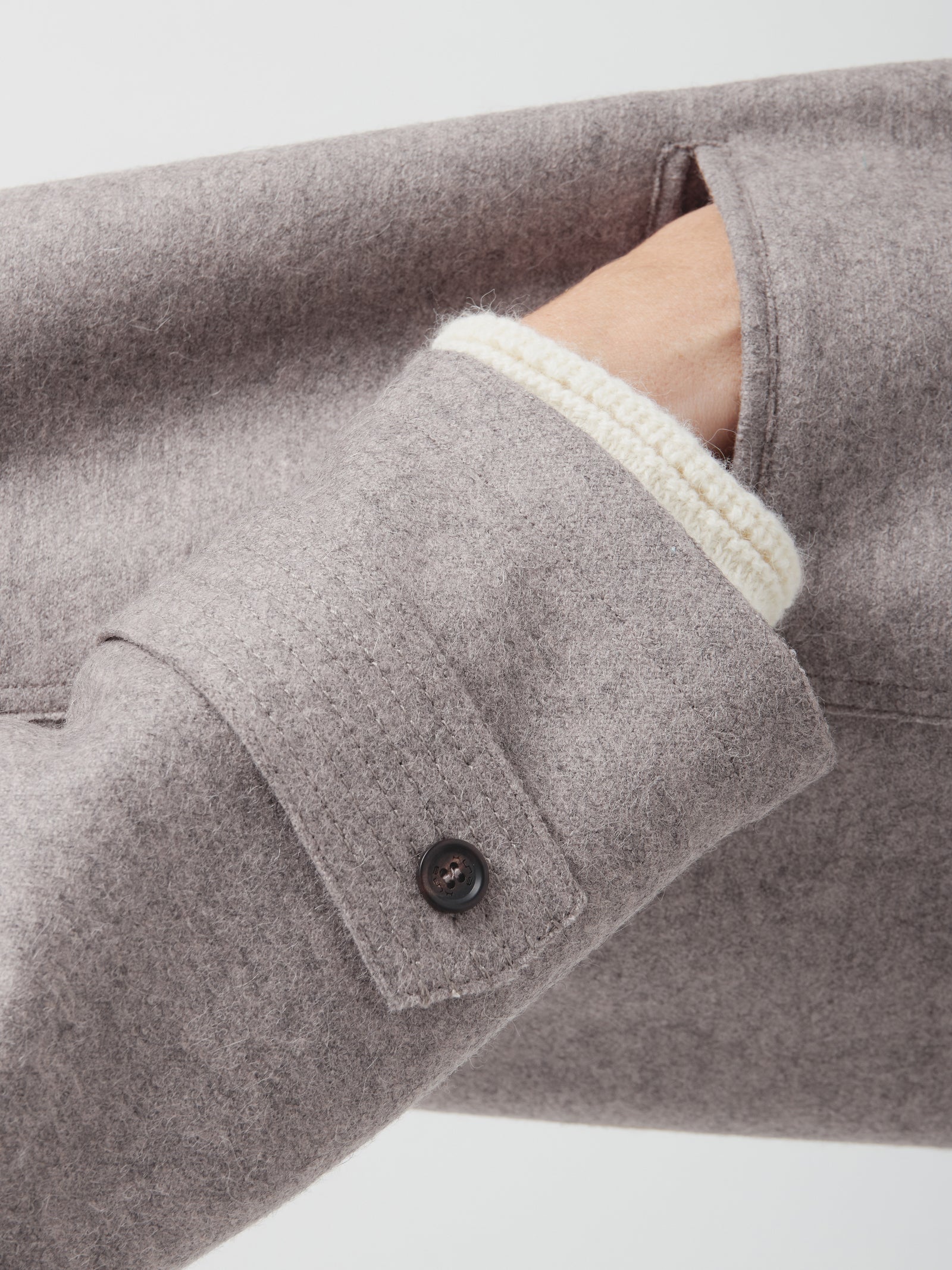 Abrigo Colette De Alpaca Y Lana Color Gris