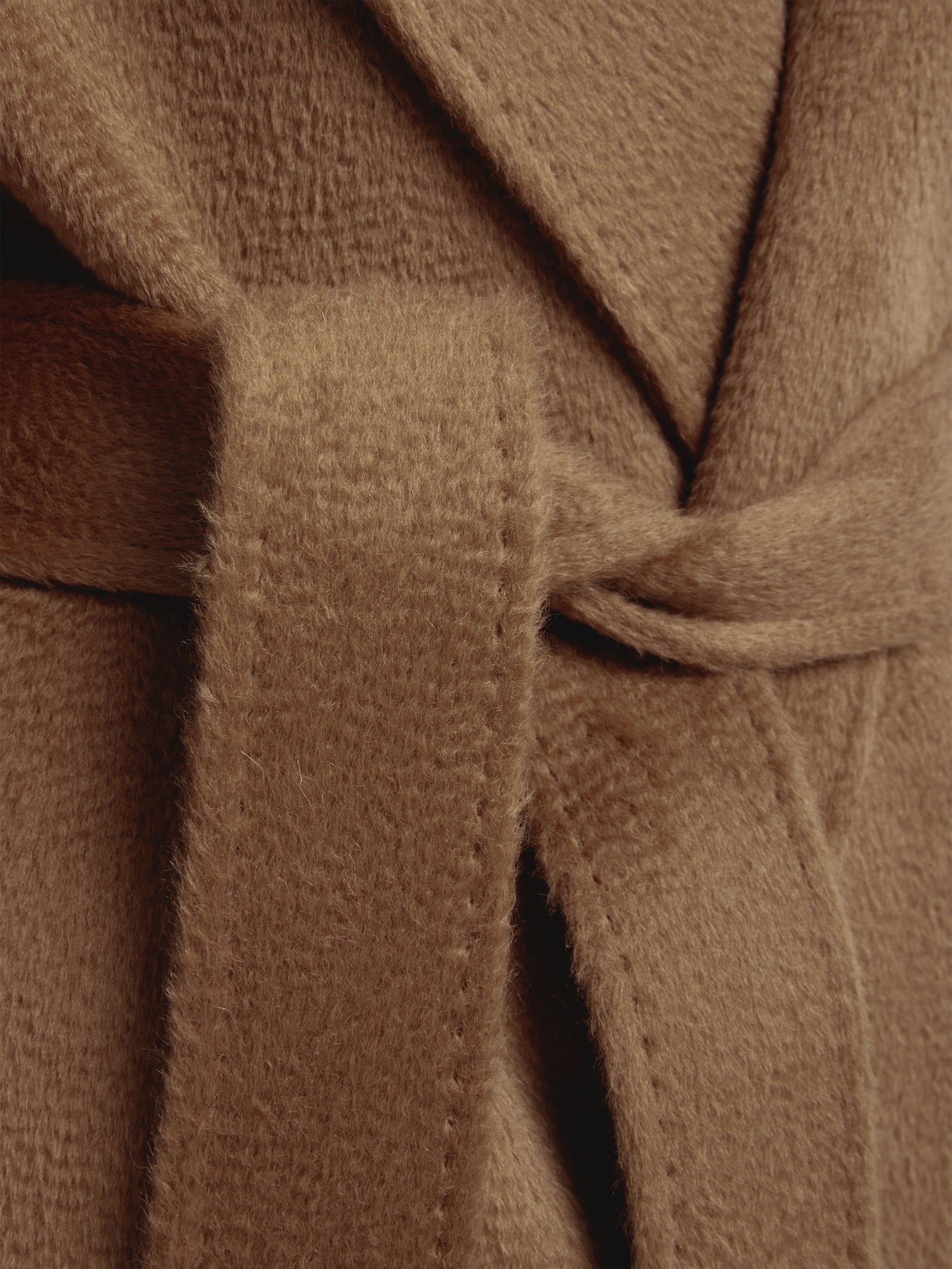 Abrigo Cyclamen De Baby Alpaca Suri Color Marron