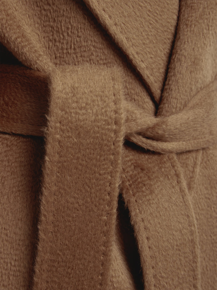 Cyclamen Brown Suri Baby Alpaca Coat