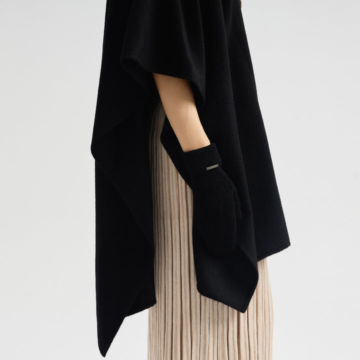 Capa Cisne De Baby Alpaca Color Negro