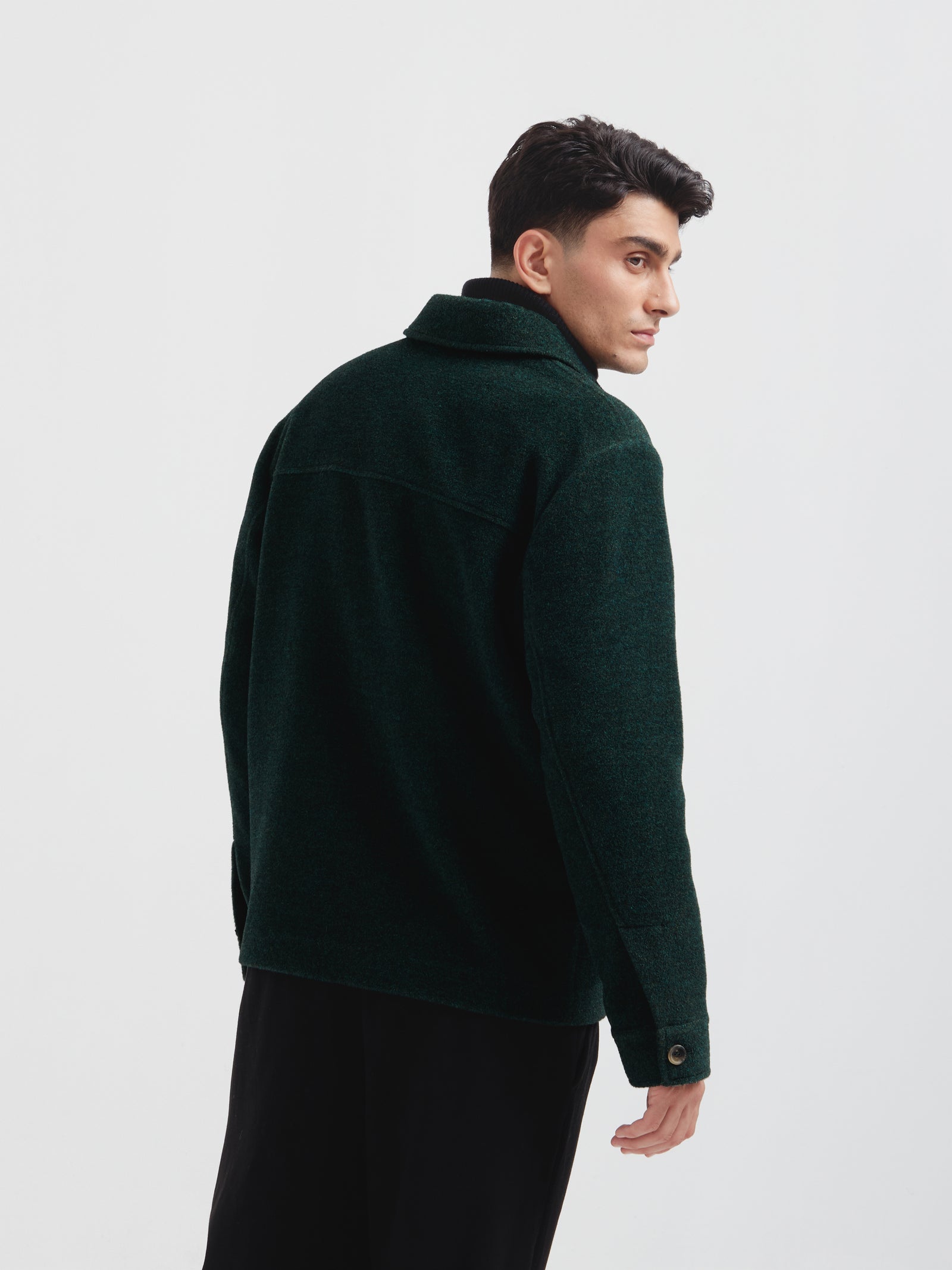 Saco Cris De Alpaca Color Verde