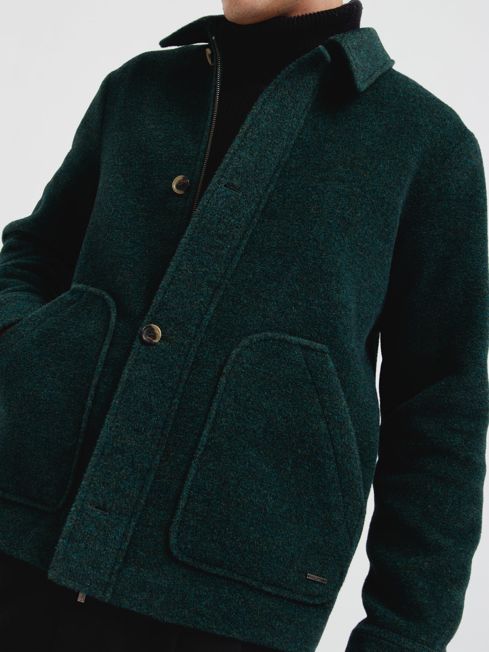 Saco Cris De Alpaca Color Verde