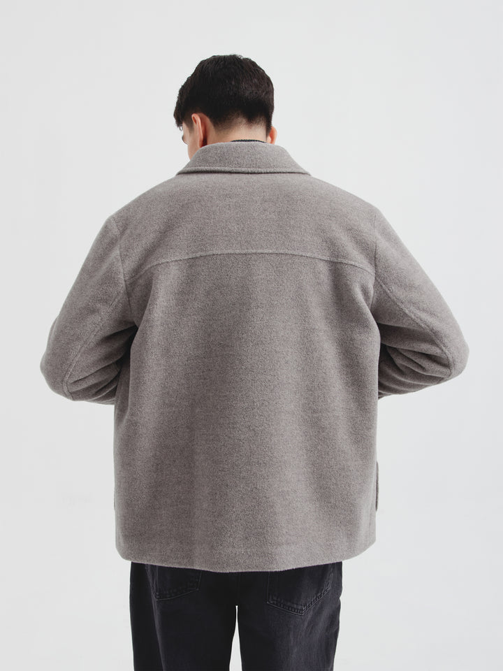 Saco Cris De Alpaca Color Gris