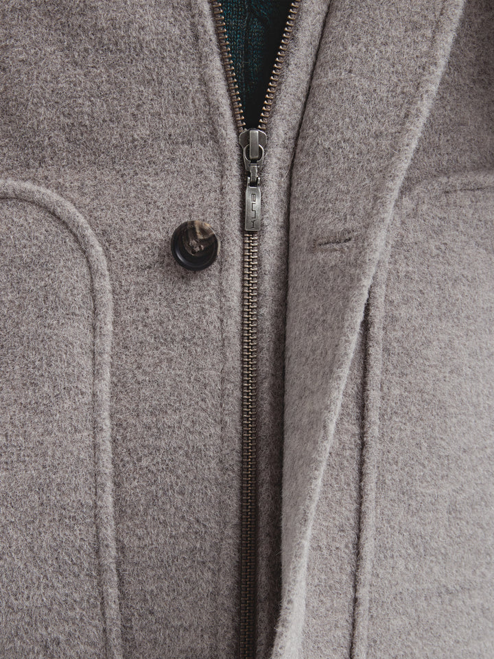 Saco Cris De Alpaca Color Gris