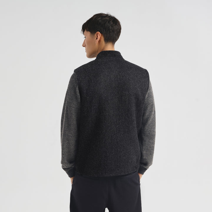 Chaleco Country De Baby Alpaca Color Gris
