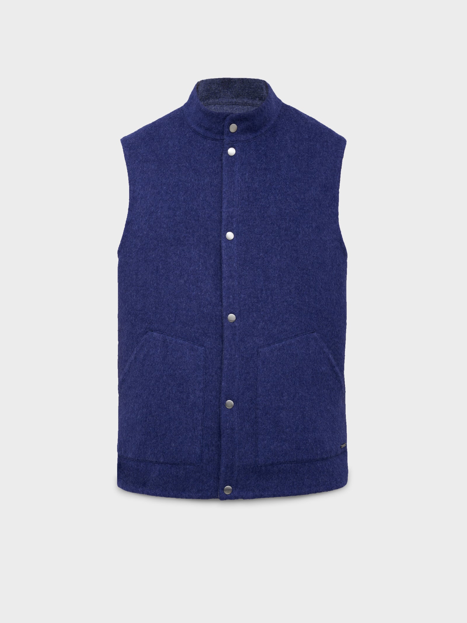 Chaleco Country De Baby Alpaca Color Azul