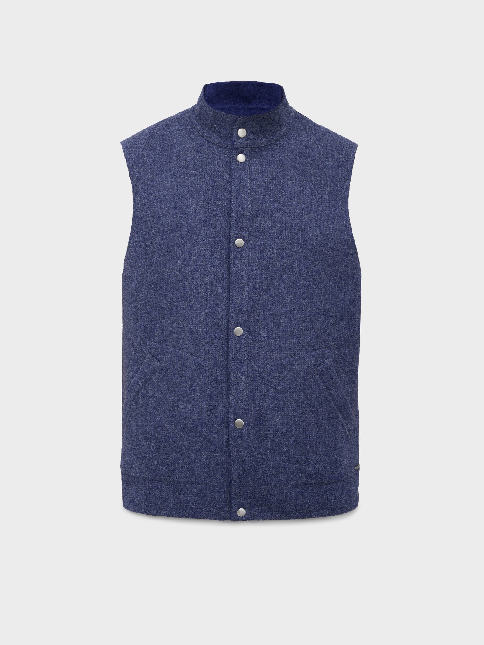 Chaleco Country De Baby Alpaca Color Azul