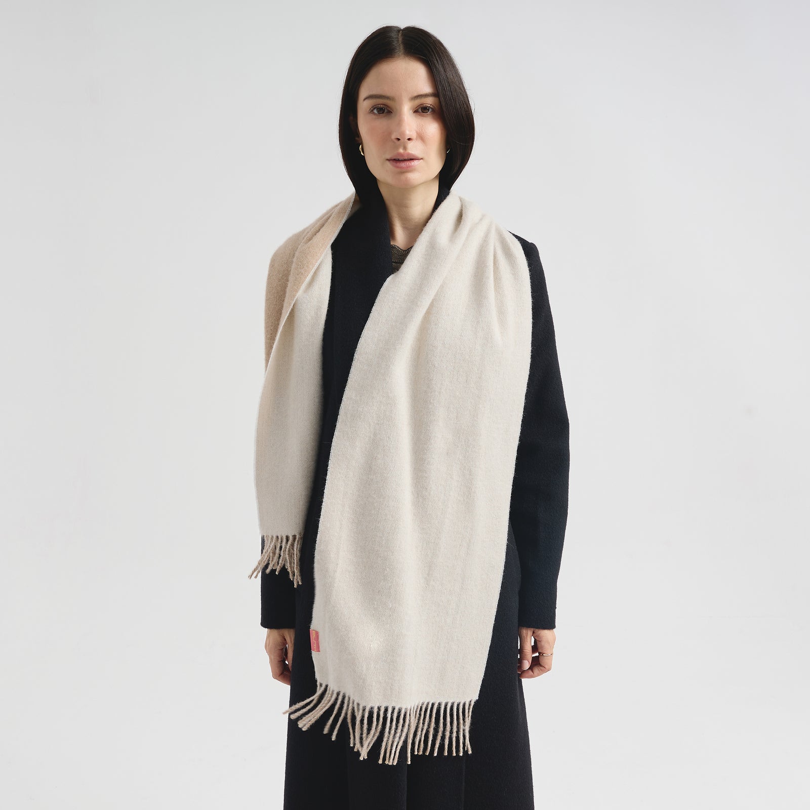 Bufanda Tundra B De Baby Alpaca Color Beige