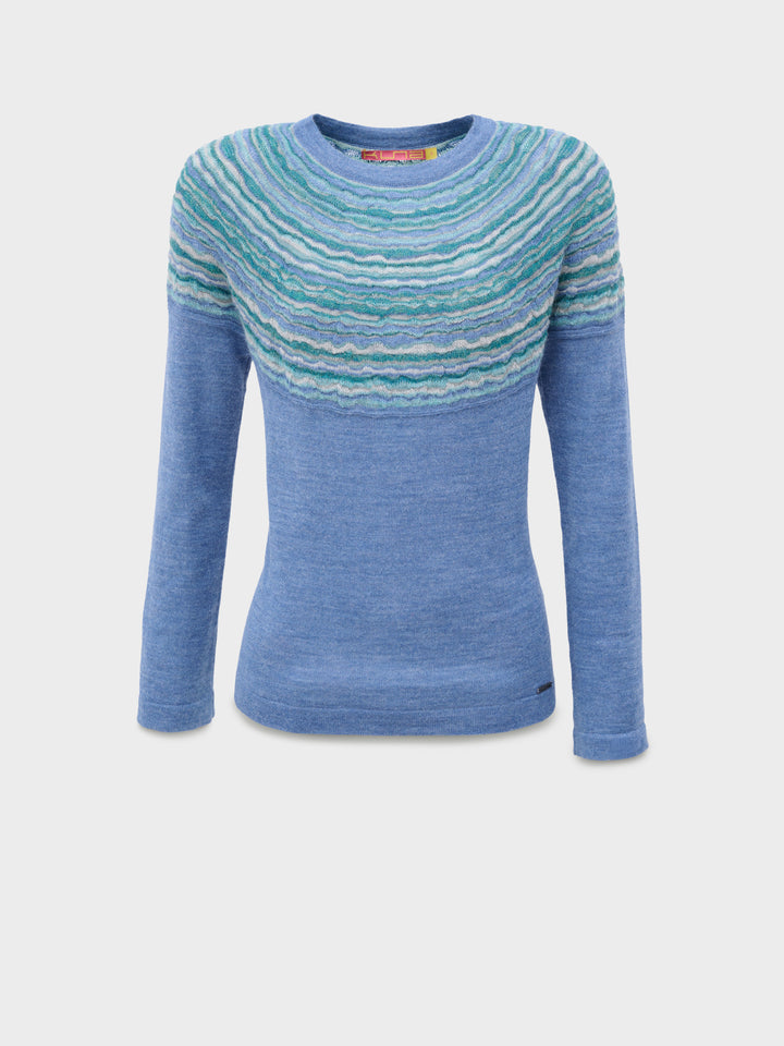 Sky Blue Cinnamon Baby Alpaca Sweater