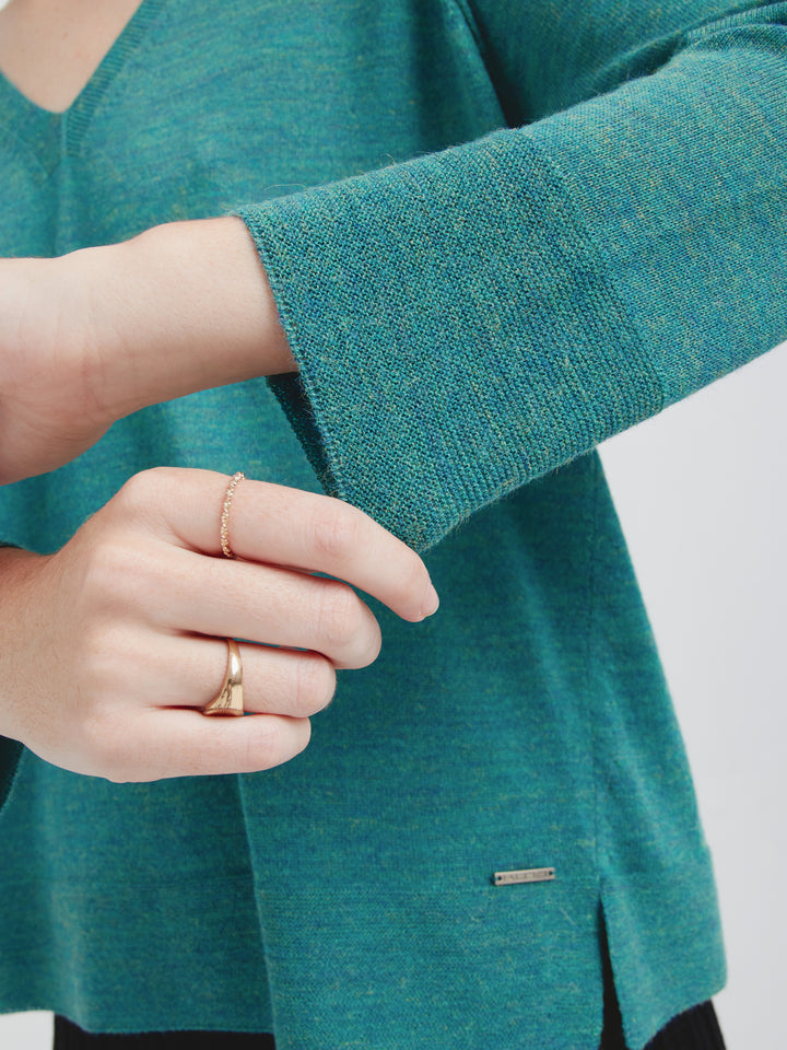 Carola Baby Alpaca Sweater Green