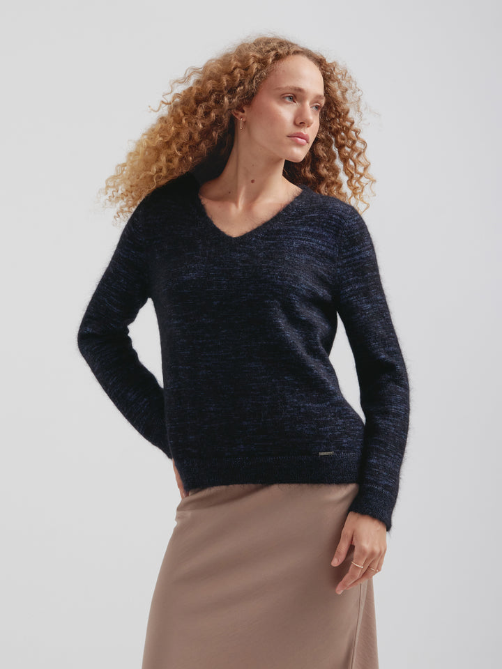 Celine Black Suri Alpaca Sweater