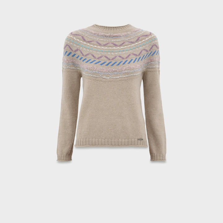 Suéter Camila De Baby Alpaca Color Beige