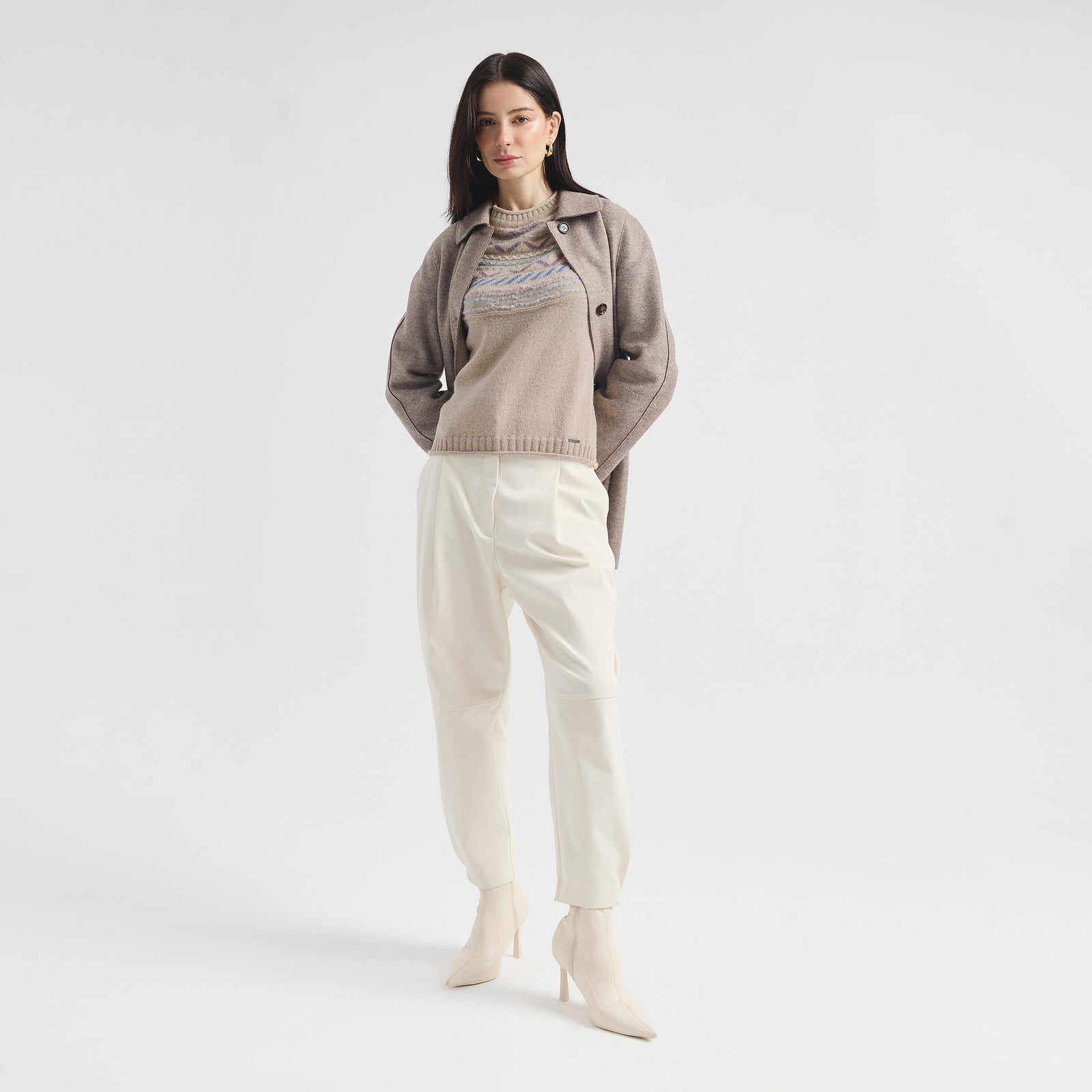 Suéter Camila De Baby Alpaca Color Beige