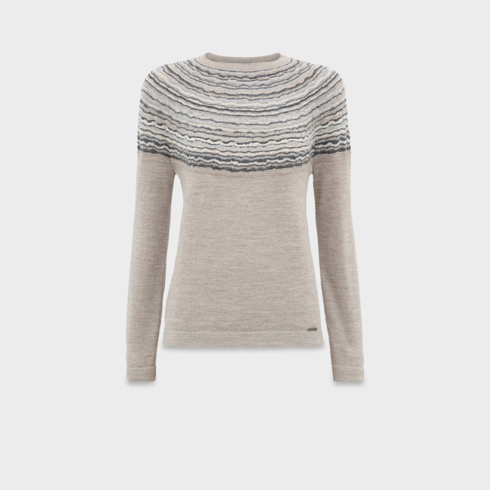 Suéter Canela De Baby Alpaca Color Beige