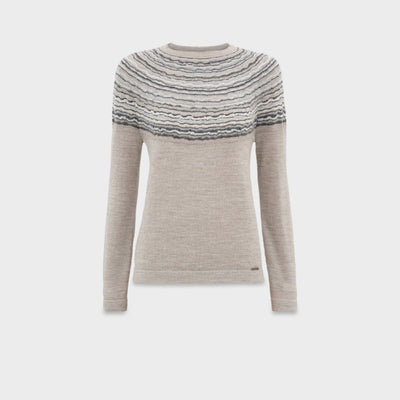 Suéter Canela De Baby Alpaca Color Beige
