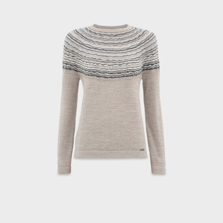 Suéter Canela De Baby Alpaca Color Beige