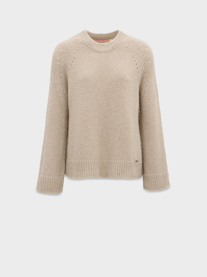 Beige Suri Alpaca Cherry Sweater