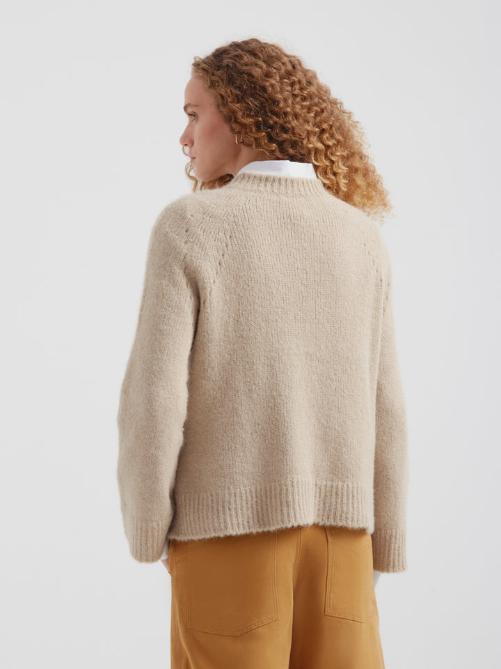 Beige Suri Alpaca Cherry Sweater