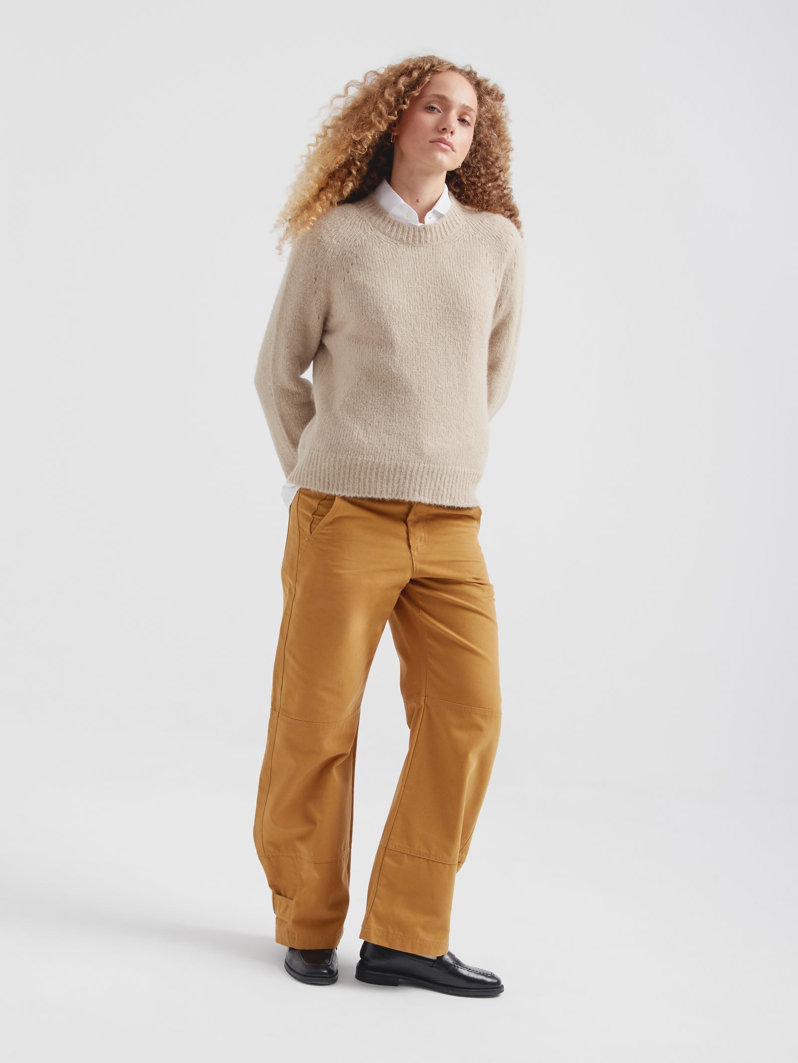 Beige Suri Alpaca Cherry Sweater