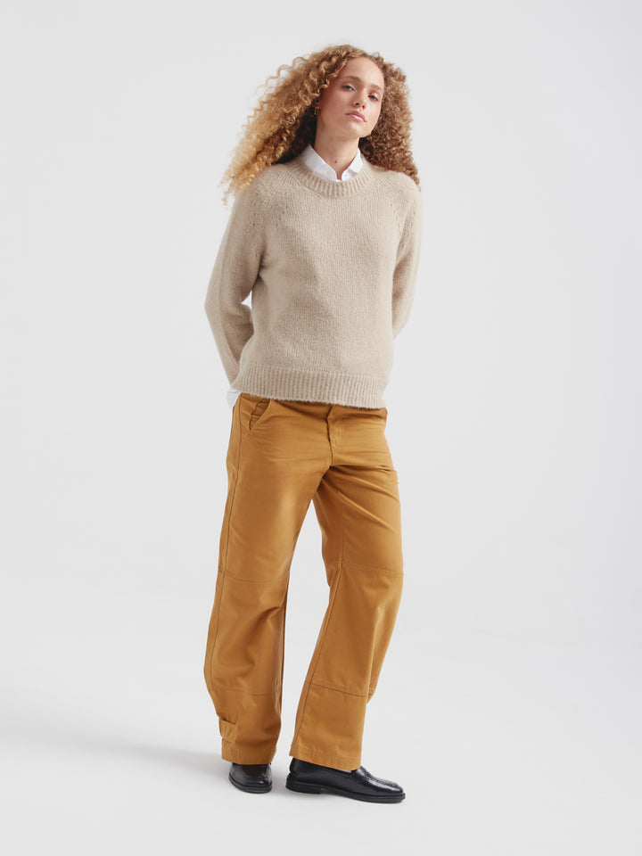 Beige Suri Alpaca Cherry Sweater