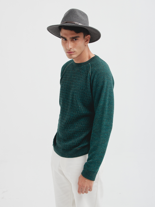 Suéter Robin De Baby Alpaca Color Verde