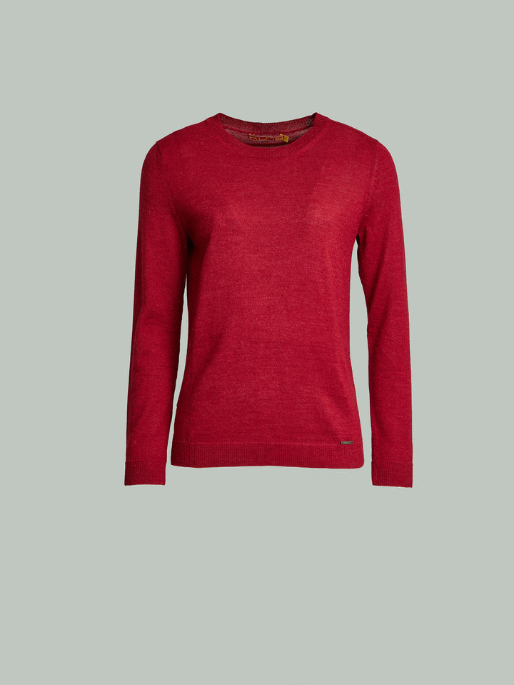 Suéter Alexia De Baby Alpaca Color Rojo
