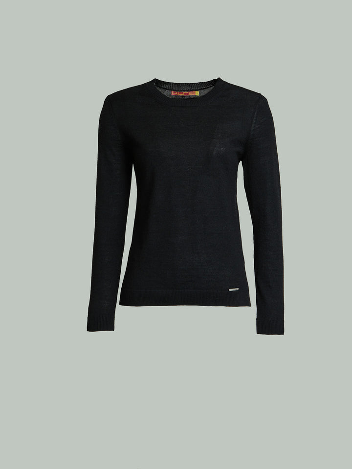 Suéter Alexia De Baby Alpaca Color Negro