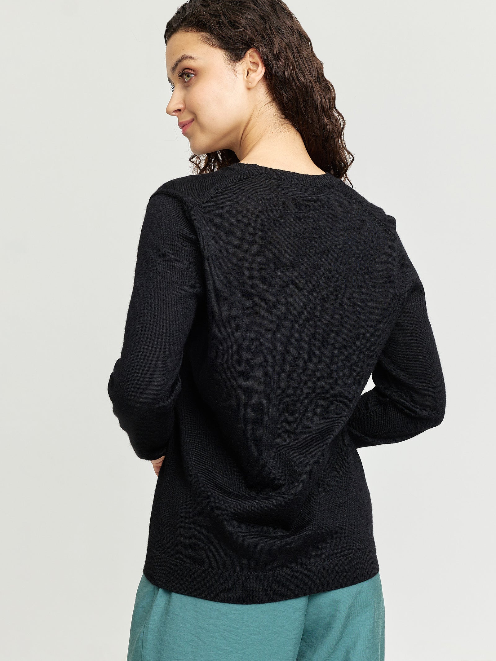 Suéter Alicia De Baby Alpaca Color Negro