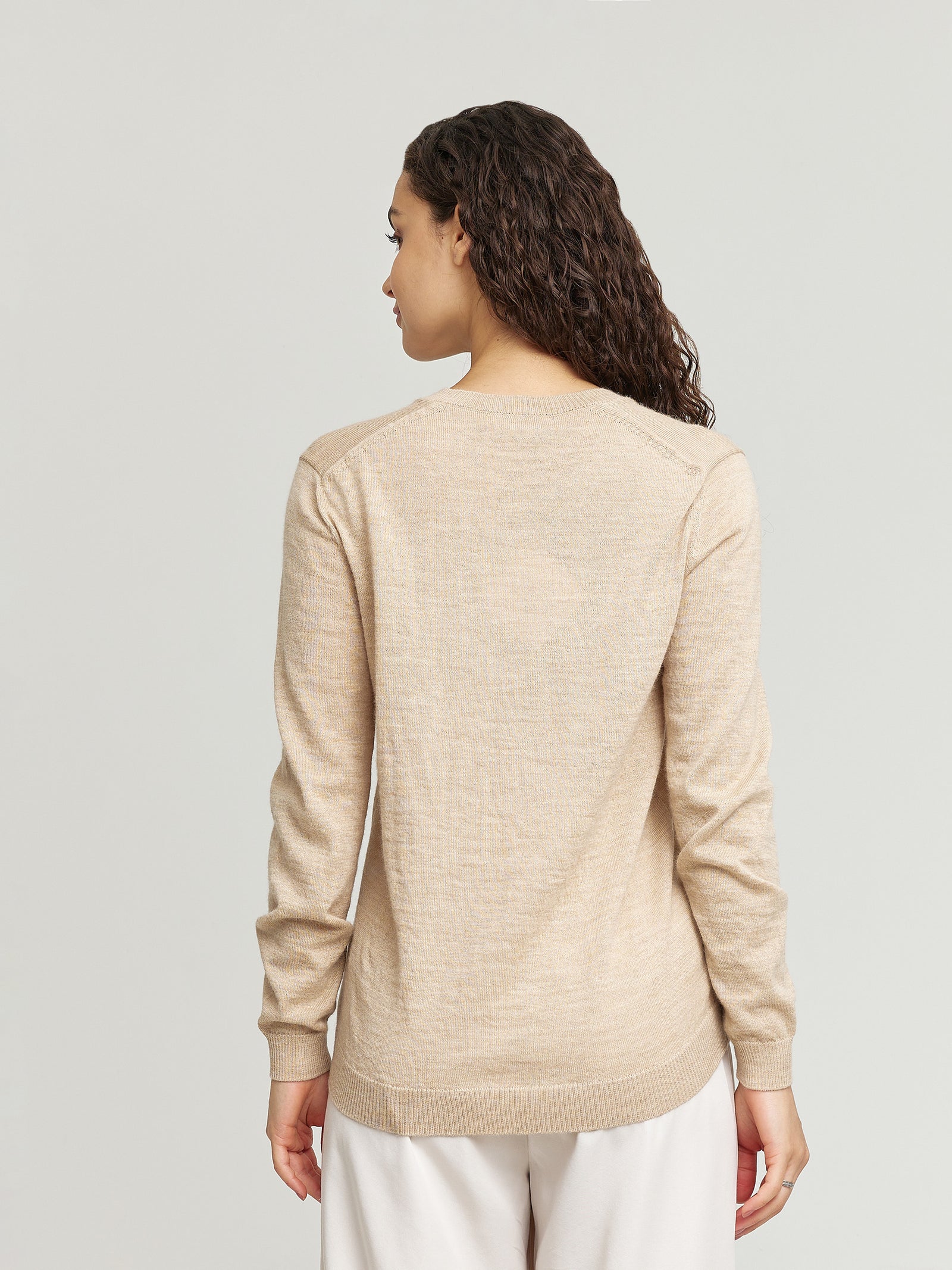 Suéter Alicia De Baby Alpaca Color Beige