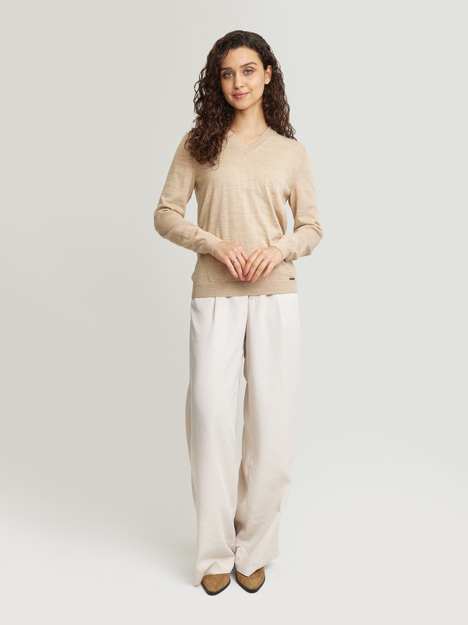 Suéter Alicia De Baby Alpaca Color Beige