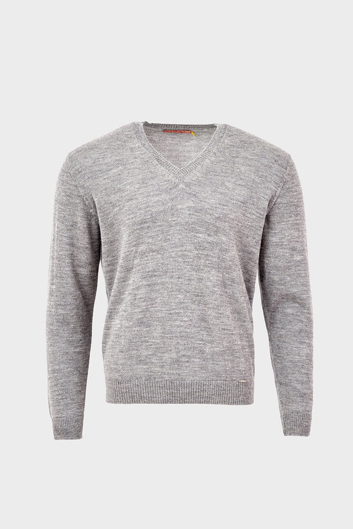 Suéter Alan De Baby Alpaca Color Gris