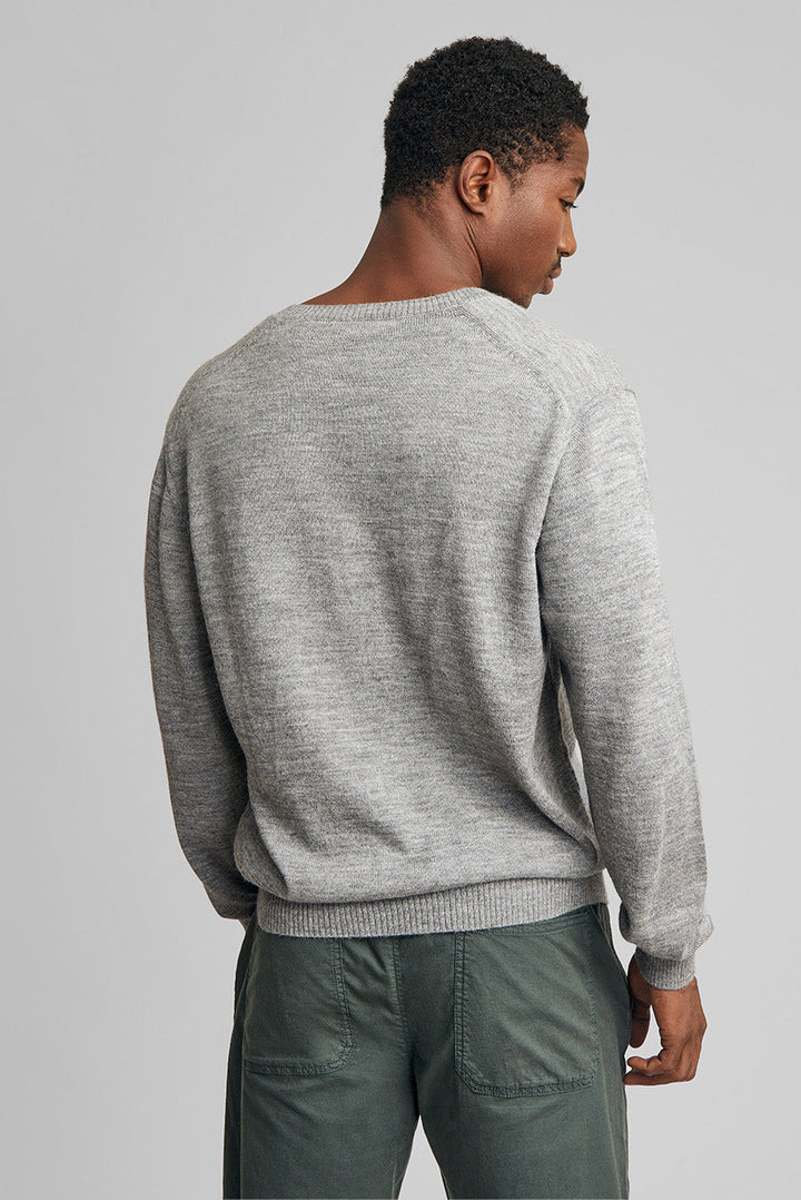 Suéter Alan De Baby Alpaca Color Gris