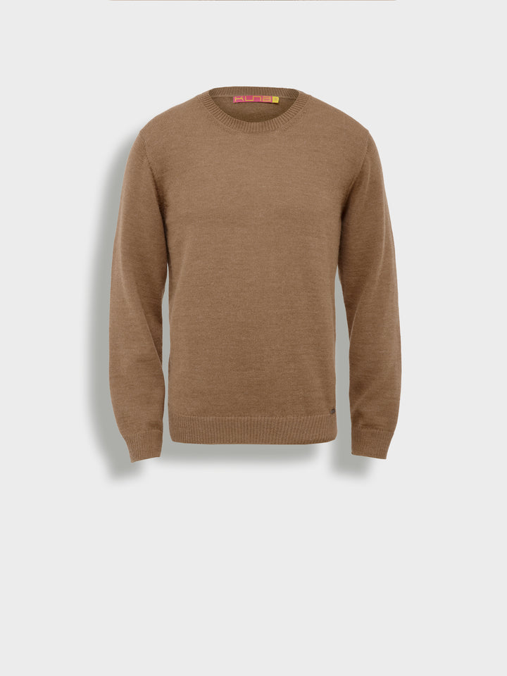 Alaska Baby Alpaca Sweater in Beige