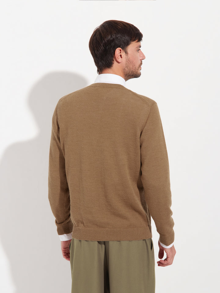 Alaska Baby Alpaca Sweater in Beige