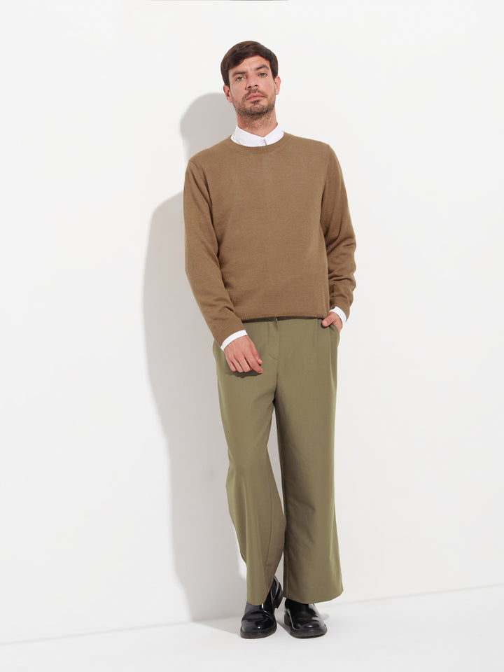 Alaska Baby Alpaca Sweater in Beige