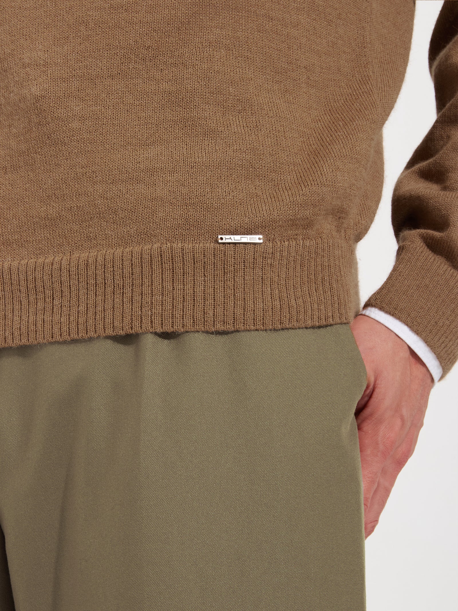Suéter Alaska De Baby Alpaca Color Beige