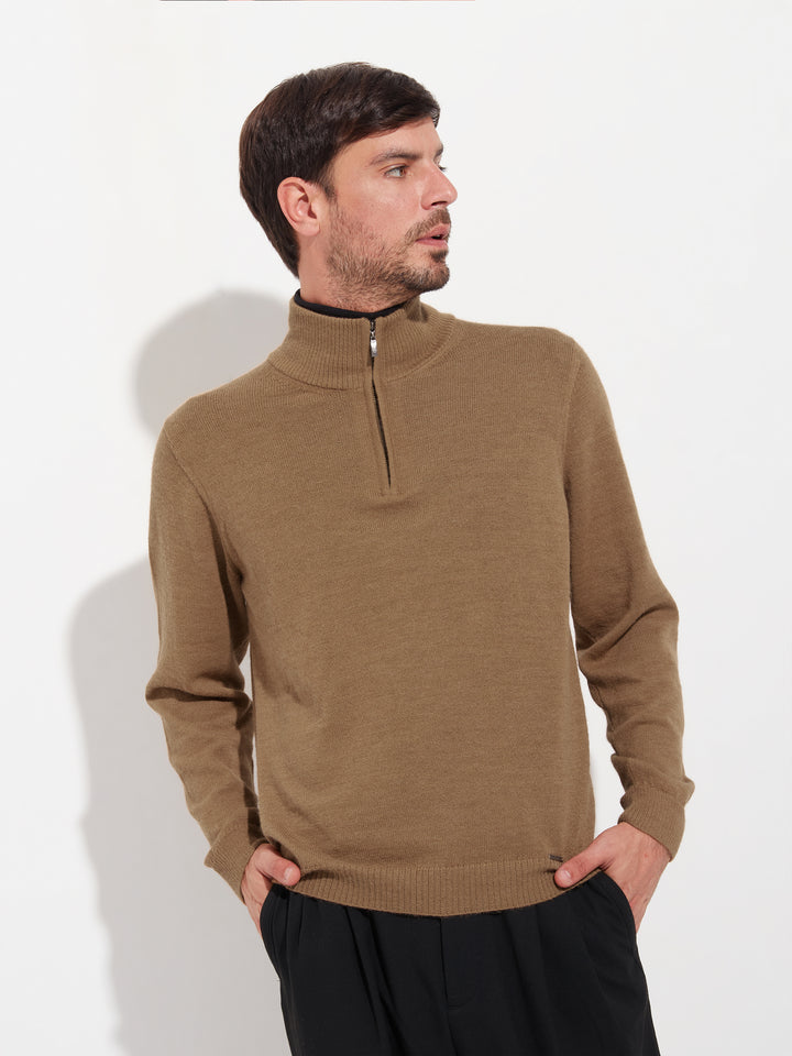 Suéter Albert De Baby Alpaca Color Beige