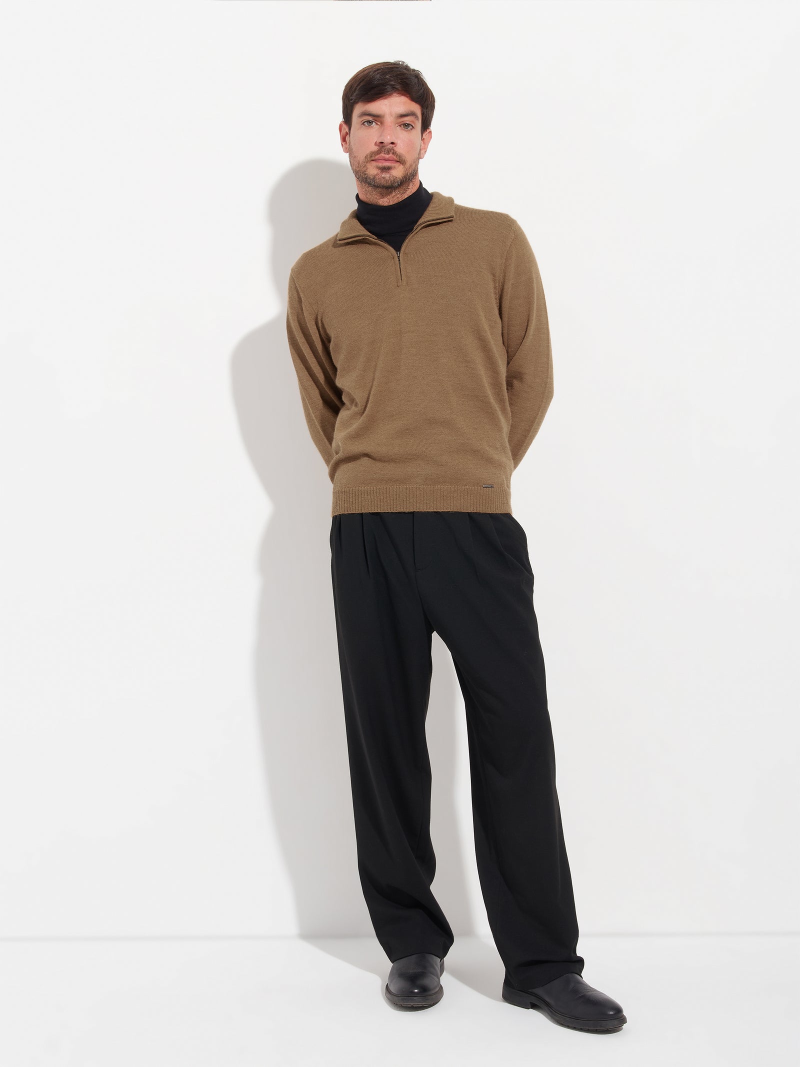Suéter Albert De Baby Alpaca Color Beige