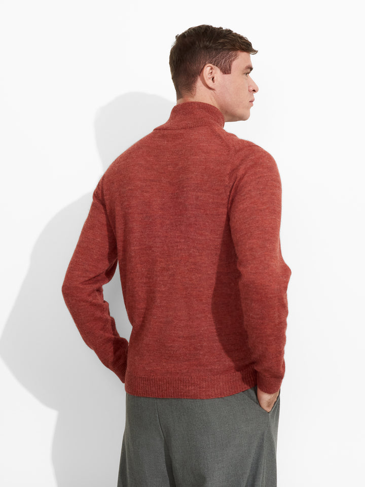 Albert Baby Alpaca Red Sweater