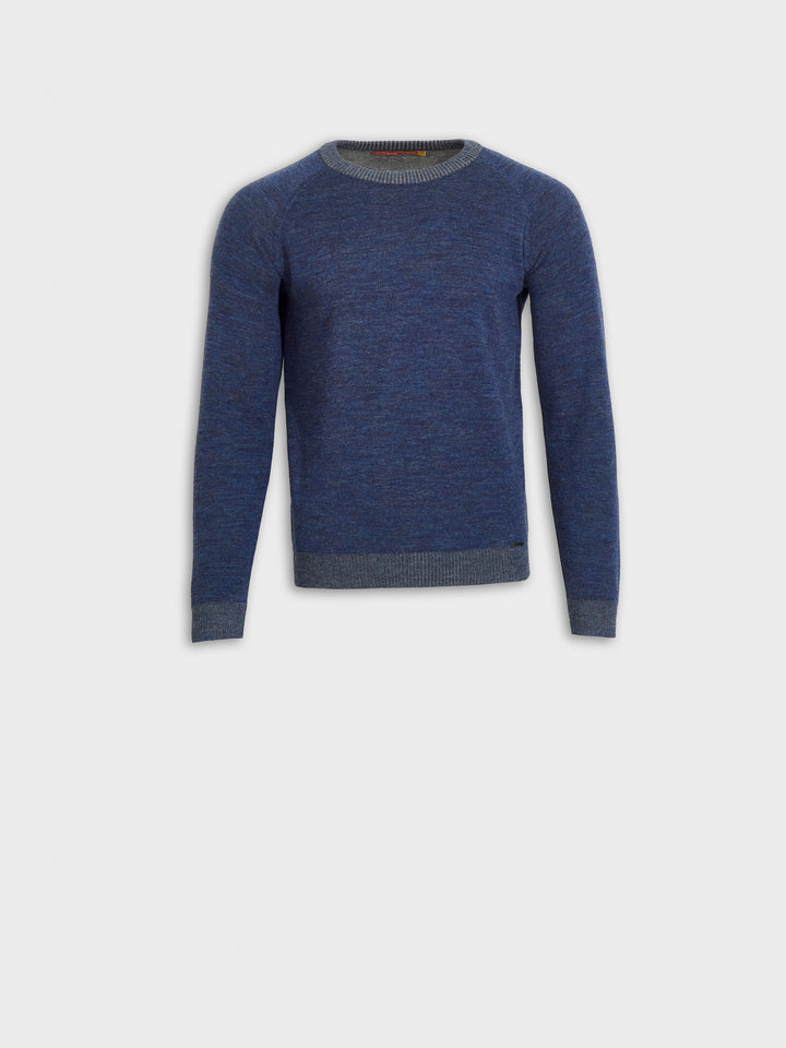 Vittorio Baby Alpaca Sweater Blue