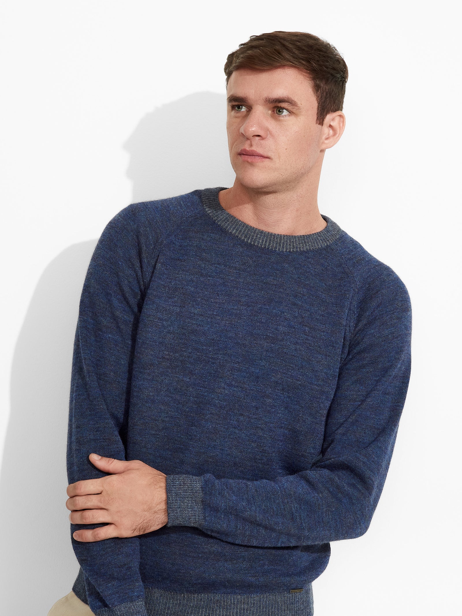 Vittorio Baby Alpaca Sweater Blue