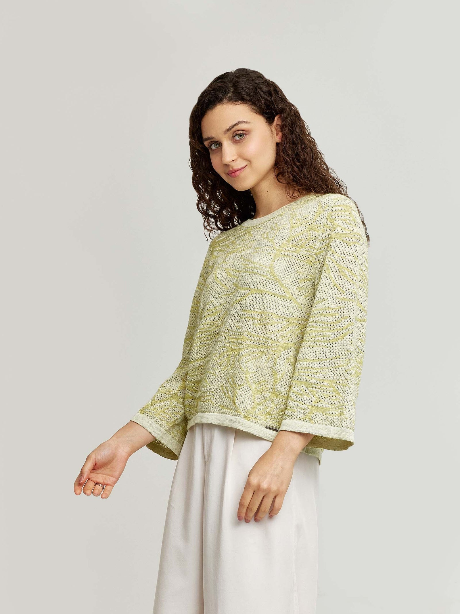 Suéter Wales De Baby Alpaca Color Verde