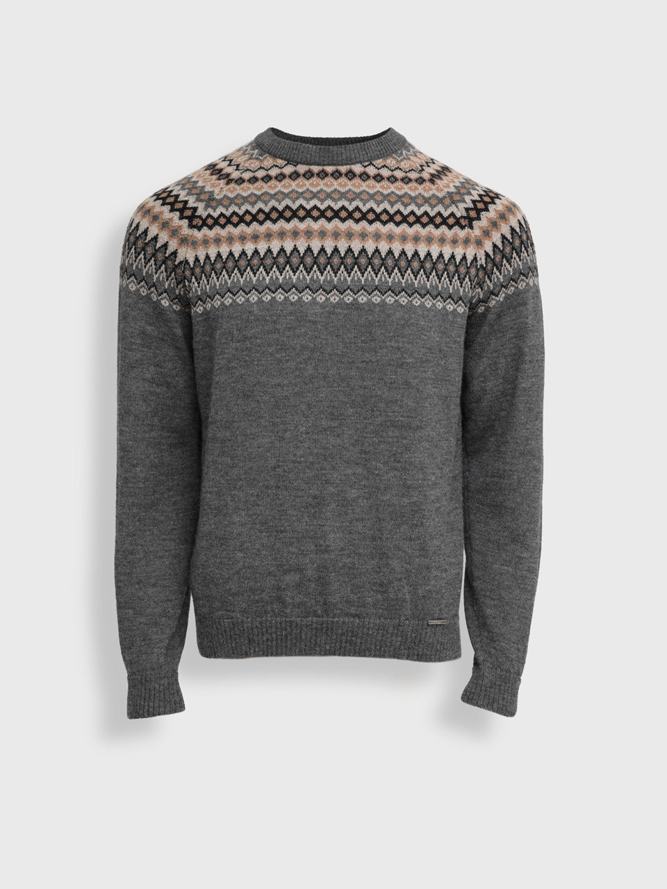 Suéter Yago De Baby Alpaca Color Gris