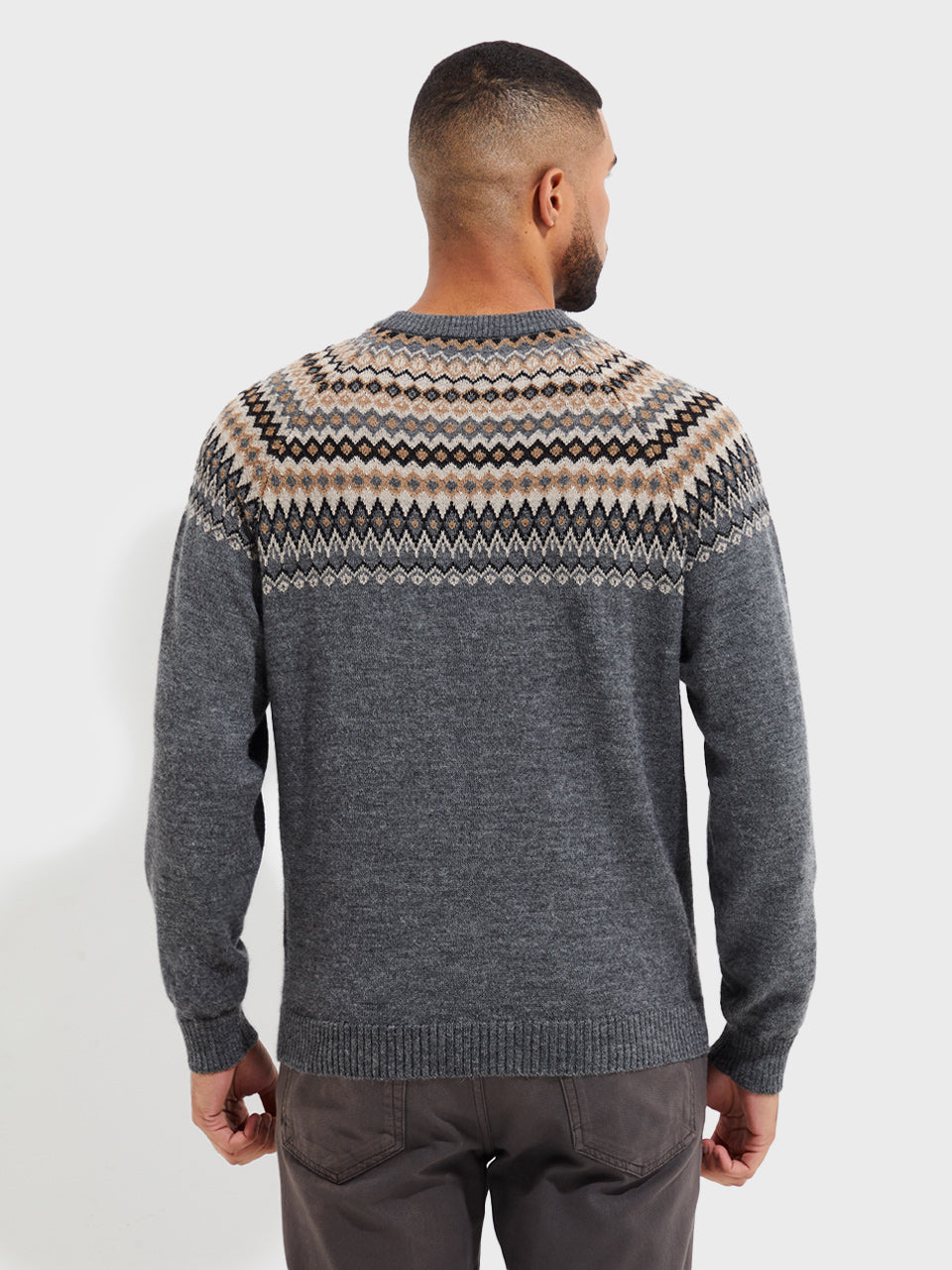 Suéter Yago De Baby Alpaca Color Gris