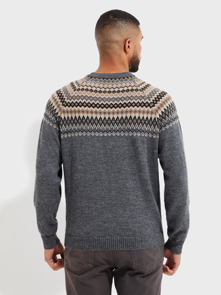 Yago Baby Alpaca Sweater in Grey