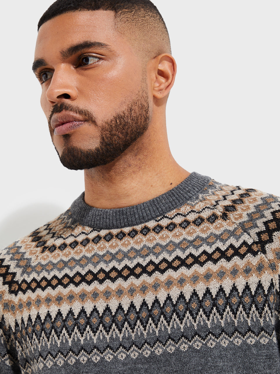 Suéter Yago De Baby Alpaca Color Gris
