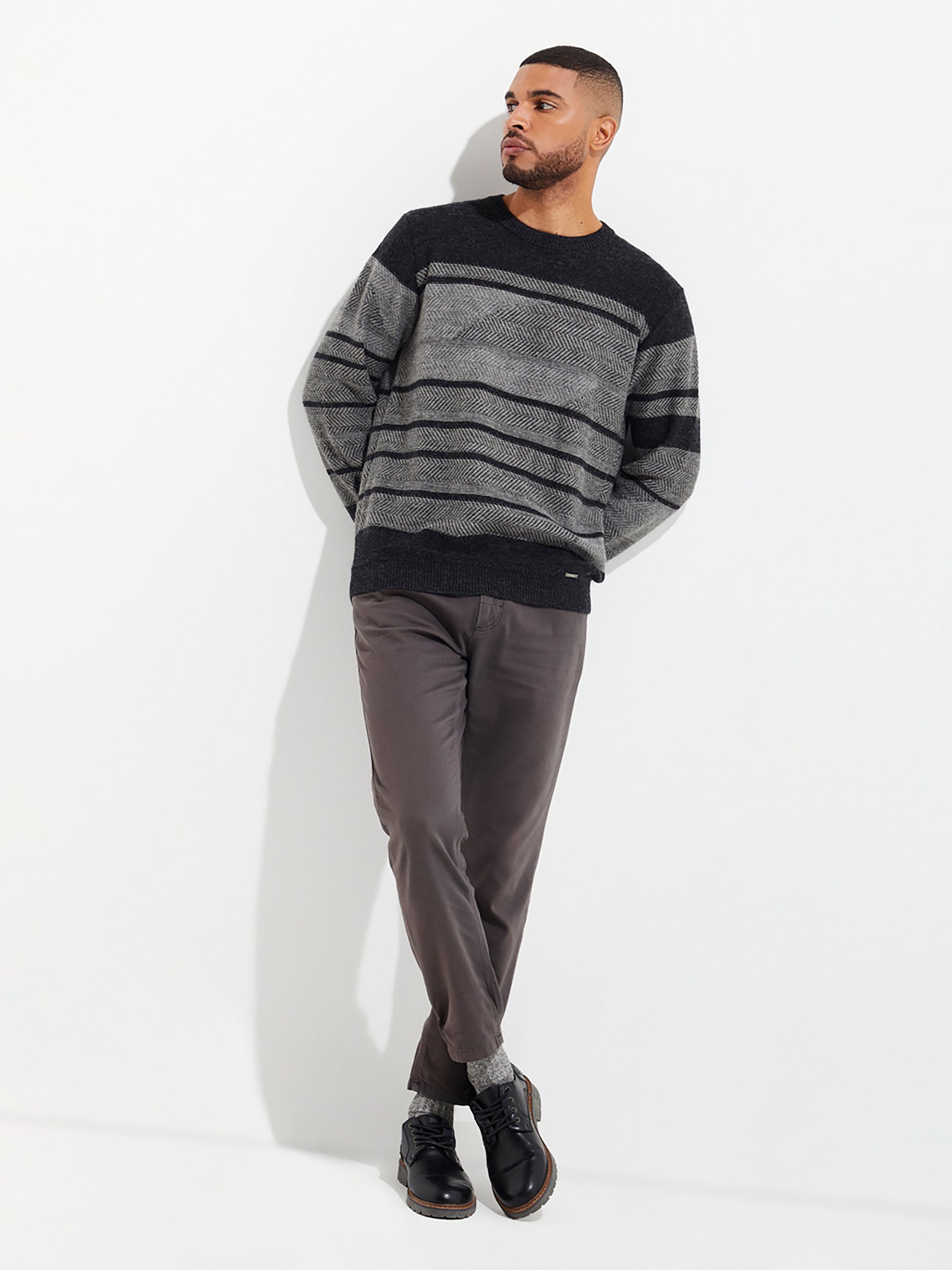 Yackson Grey Baby Alpaca Sweater