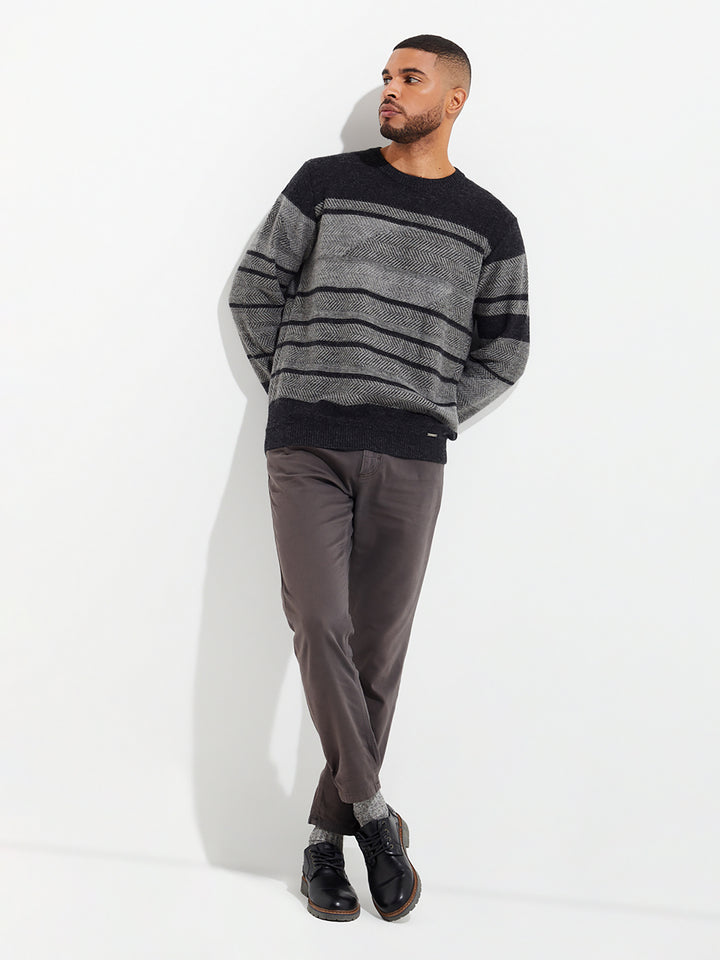 Yackson Grey Baby Alpaca Sweater